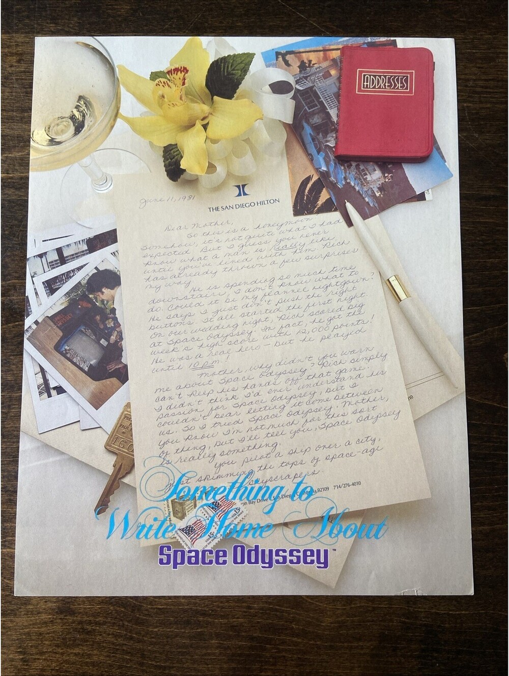 Sega Space Odyssey Arcade Pinball FLYER Original Ad Promo 1981 Poster Not PCB